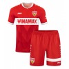 Baby Fußballbekleidung Stuttgart Auswärtstrikot 2024-25 Kurzarm (+ kurze hosen)